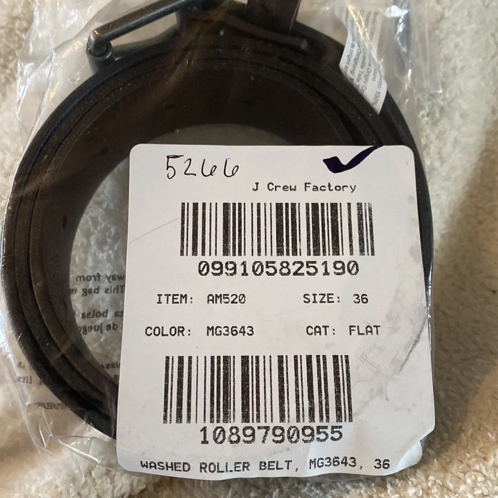 New J Crew Leather belt Item AM520